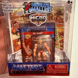 World's Smallest He-Man Micro Figure Kids 1.25in Multi New MOTU Comic Set 5152